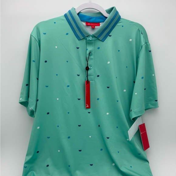 NWT New Redvanly Men's Langham Polo Extra Large XL Golf Shirt Luxury Top Stretch - Picture 4 of 7